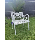Antique Jasmine Iron Garden Chair Set 2
