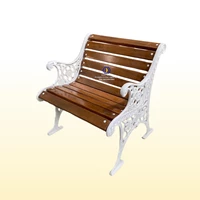 Elegant Short White Garden Chair
