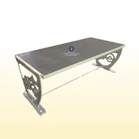 Meja Antik Besi Cor Granit Custom