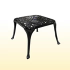 Meja Antik Besi Cor Jasmine Warna Hitam 1