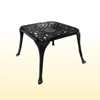 Meja Antik Besi Cor Jasmine Warna Hitam